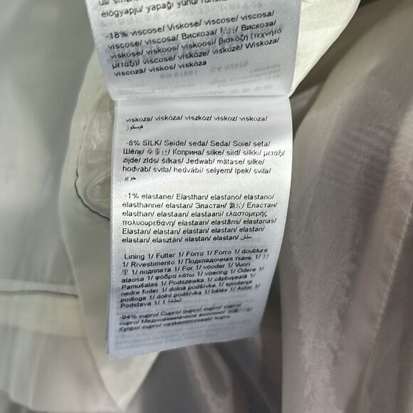 Escada Grey Plaid with Button Cuffs Dress - Picture 11 of 11